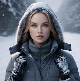 Eine Damen Winterjacke ist modisch und bequem zu tragen auch im Winter